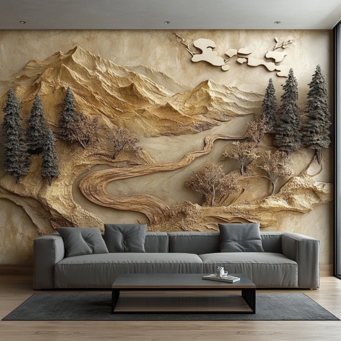Wallpaper Mural Foam Canvas Kathmandu